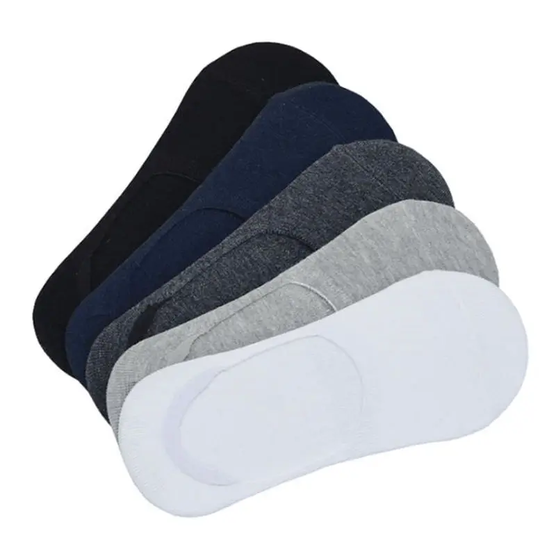 

5Pairs/Lot Fashion Casual Men Socks High Quality Banboo & Cotton Socks Brief Invisible socks Male Shallow Mouth slippers Socks