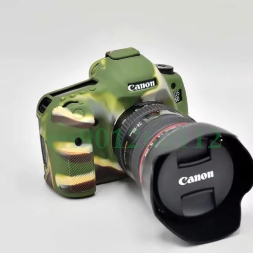 Мягкий силиконовый резиновый защитный чехол для камеры для Canon 5DSR 5D3 6D 5D4 800D 80D 200D 1300D 650D 700D