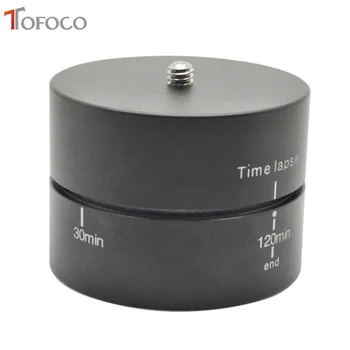 

TOFOCO Panning Rotating Tripod Time Lapse Stabilizer Tripod Adapter for Gopro Sports Cameras Mobilephone 360 Degree 120 Minutes