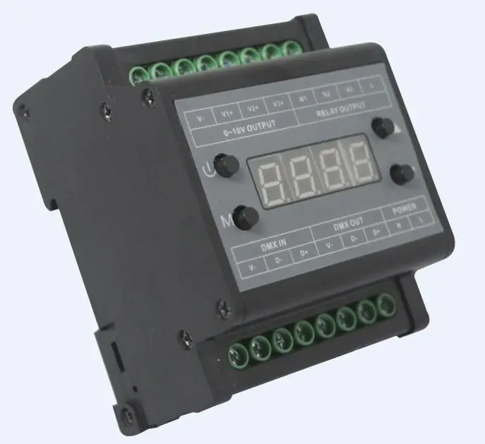 DMX302 DMX triac диммер Светодиодный контроллер яркости AC90-240V 50 Гц/60 Гц Высокое