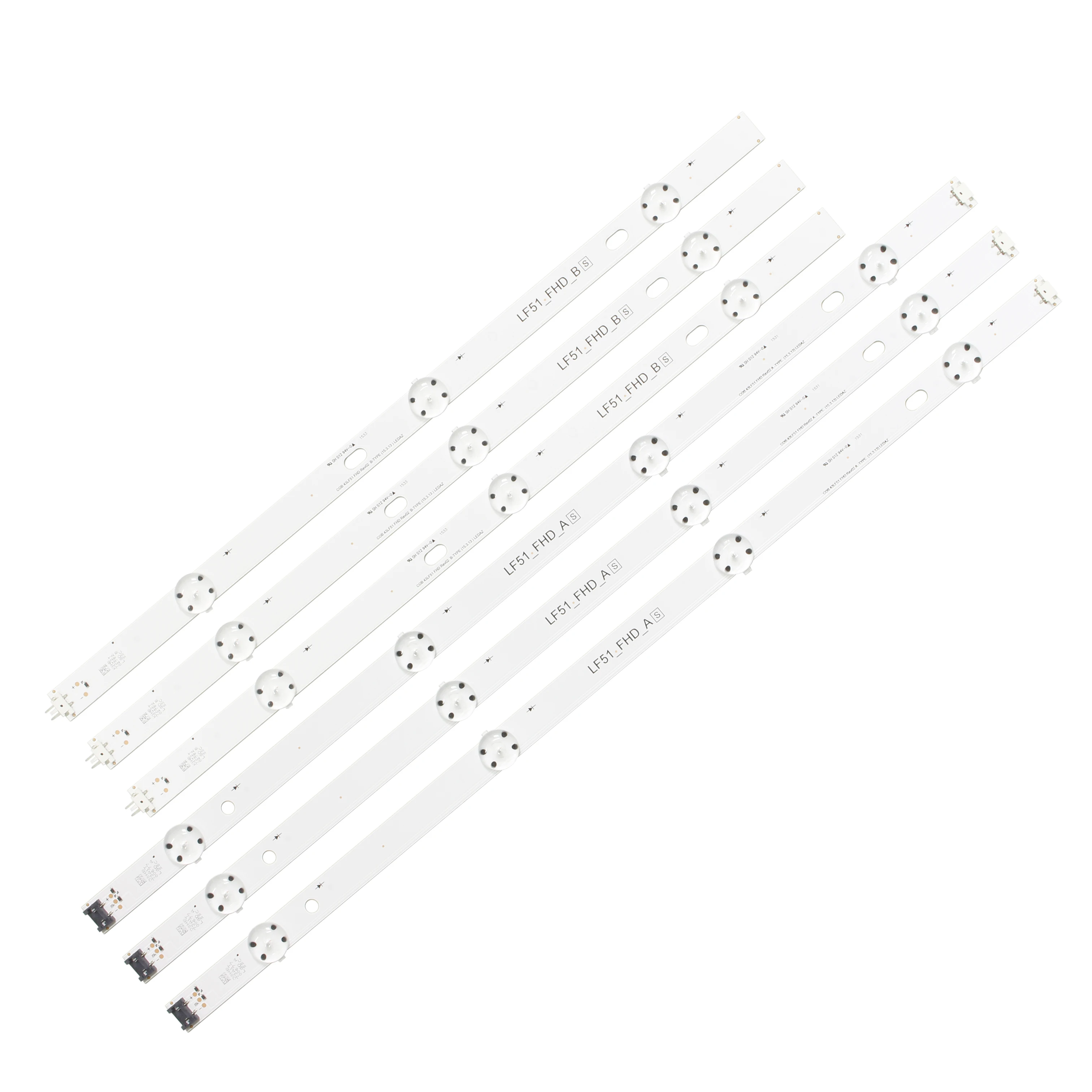 

New 6 PCS/set LED backlight strip for LG 43LF5100 LF51_FHD_A LF51_FHD_B LGE_WICOP_FHD 43INCH_REV00_A/B_150511