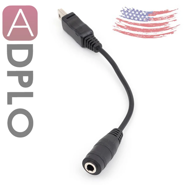 3.5mm Microphone Adapter compatible with go pro camera Mic Cable Wire