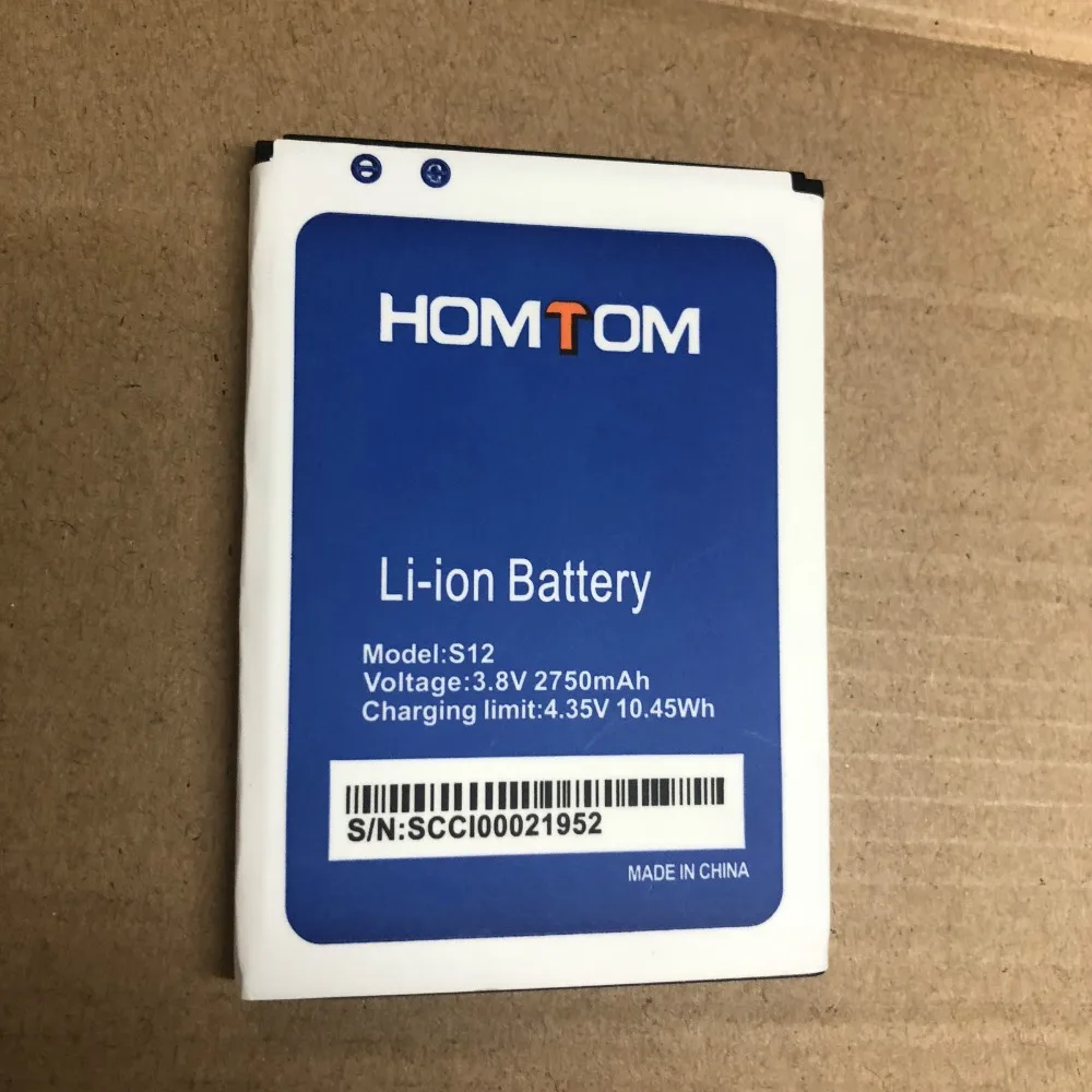 100% Новый оригинальный HOMTOM S12 Батарея 2750 ма-ч для смарт-чехол телефона | Мобильные