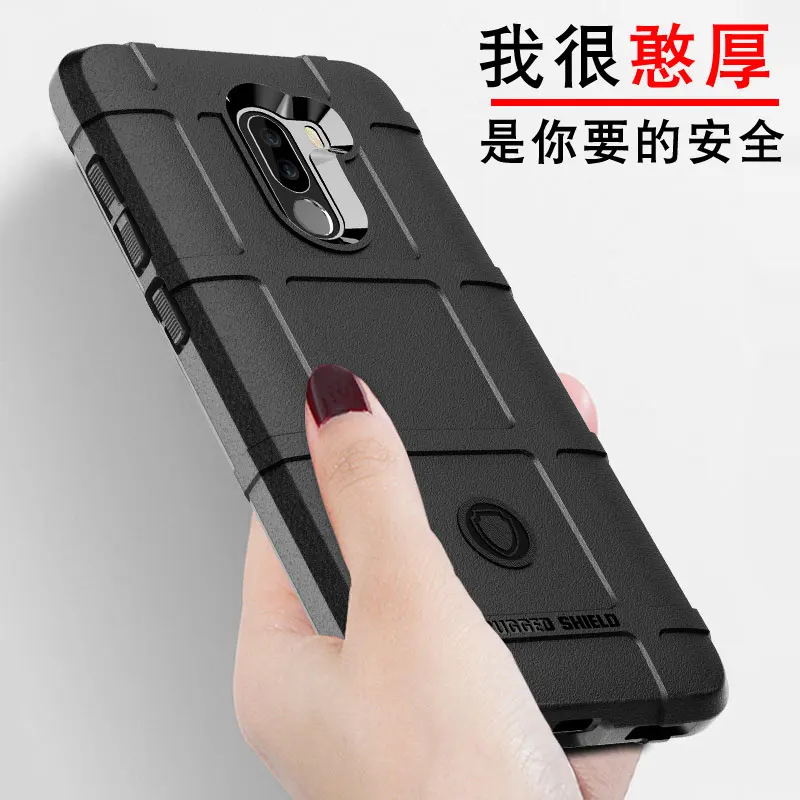 Чехол для Xiaomi Poco F1 силиконовый мягкий ударопрочный чехол из ТПУ Для Pocophone черный