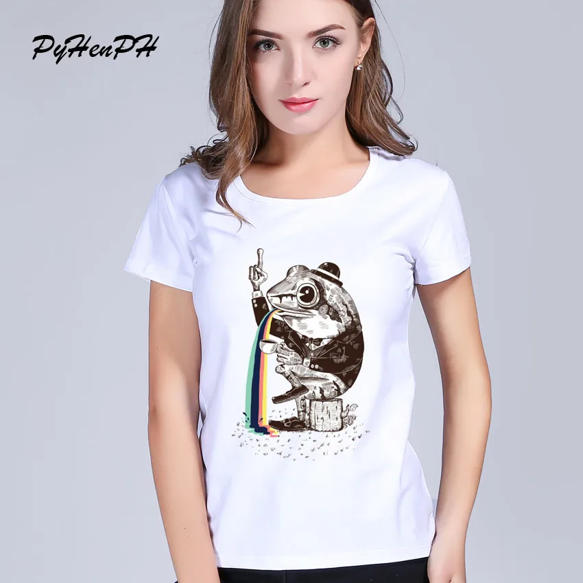 buy Stranger frogs Cartoon Design Women #039;s T shirt Short Sleeve Casual Lady Lilm T shirt Custom Novelty Tees Brand clothing