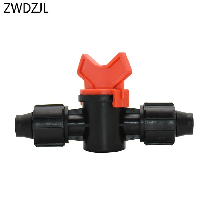 

5/8" drip tape Water valve Garden tap 16mm irrigation valve 5/8 hose waterstop connectors For greenhouse drip irrigation 1pcs