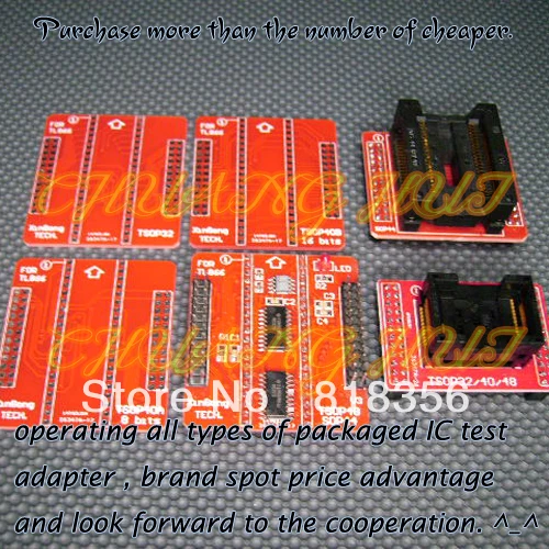 

TSOP32 TSOP40 TSOP48 SOP44 Sockets for TL866/TL866CS TSOP32/40/48 Adapters for TL866 Univerasl Programmer (6 Pcs PCB board)