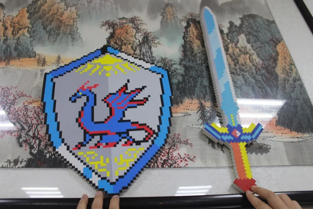 newest font b minecraft b font sword and shield font b minecraft b font toys of