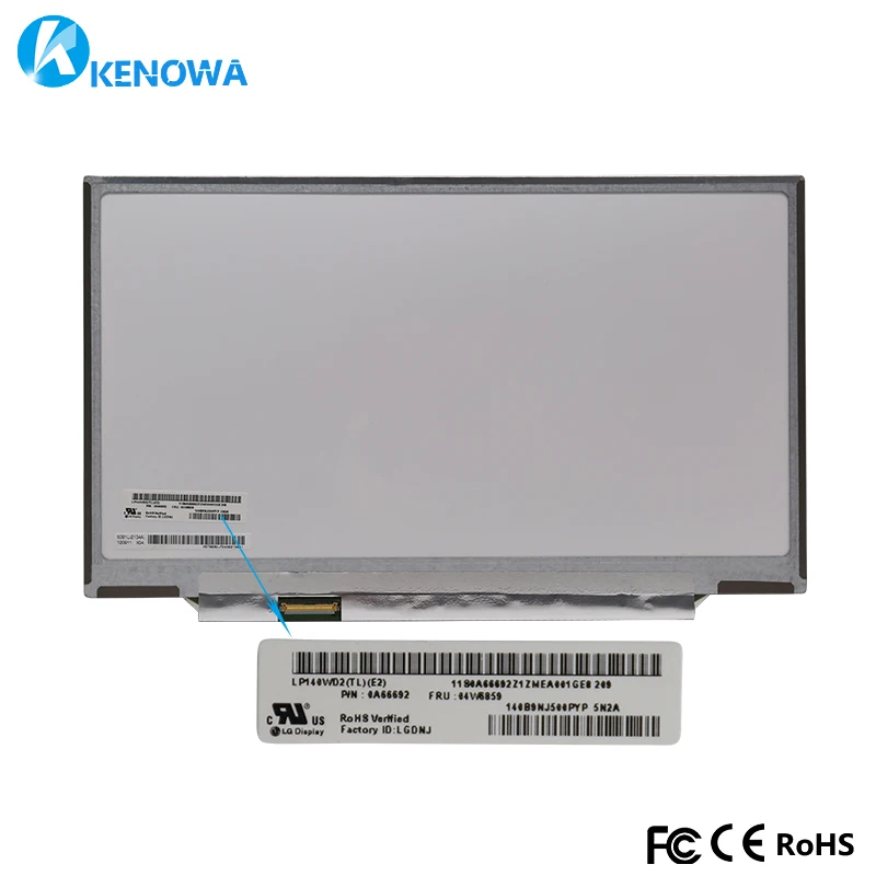 

14.0 inch led lcd screen LP140WD2-TLE1 LP140WD2 TLE2 LP140WD2 (TL)(E2) For THINKPAD X1 carbon FRU 04W6859 Laptop lcd screen