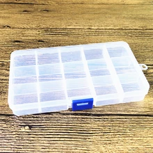 15 слотов регулируемая пластиковая рыболовная приманка крючок снасти Коробка переносной чехол для хранения снастей Многофункциональный Органайзер рыболовные коробки