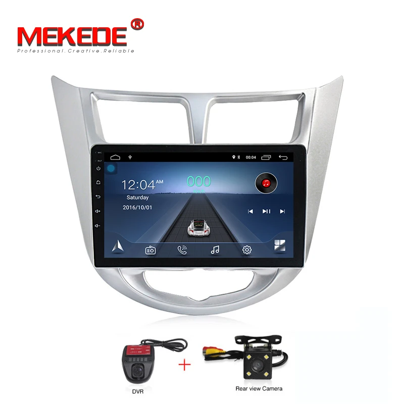 

free shipping Android 8.1 car dvd 2 Din 4G Radio multimedia player For solaris Hyundai Accent Verna creta ix25 GPS Navigation