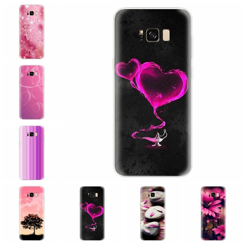 Silicone Case For Samsung Galaxy J1 J3 J4 J5 J6 J7 S9 plus A3 A5 A7 A8 A30 A50 2016 2017 2018 Pink Love Cover Funda A021 |