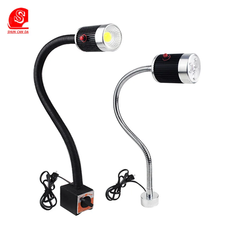 

Led machine tool work light 24v COB Gooseneck CNC lathe punching garage lights milling machine magnetic work table lamp 36v 220v