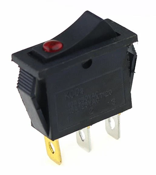 AC 16A 250 В 3 контактный SPDT KCD3 ВКЛ ВЫКЛ позиционный лодочный кулисный переключатель