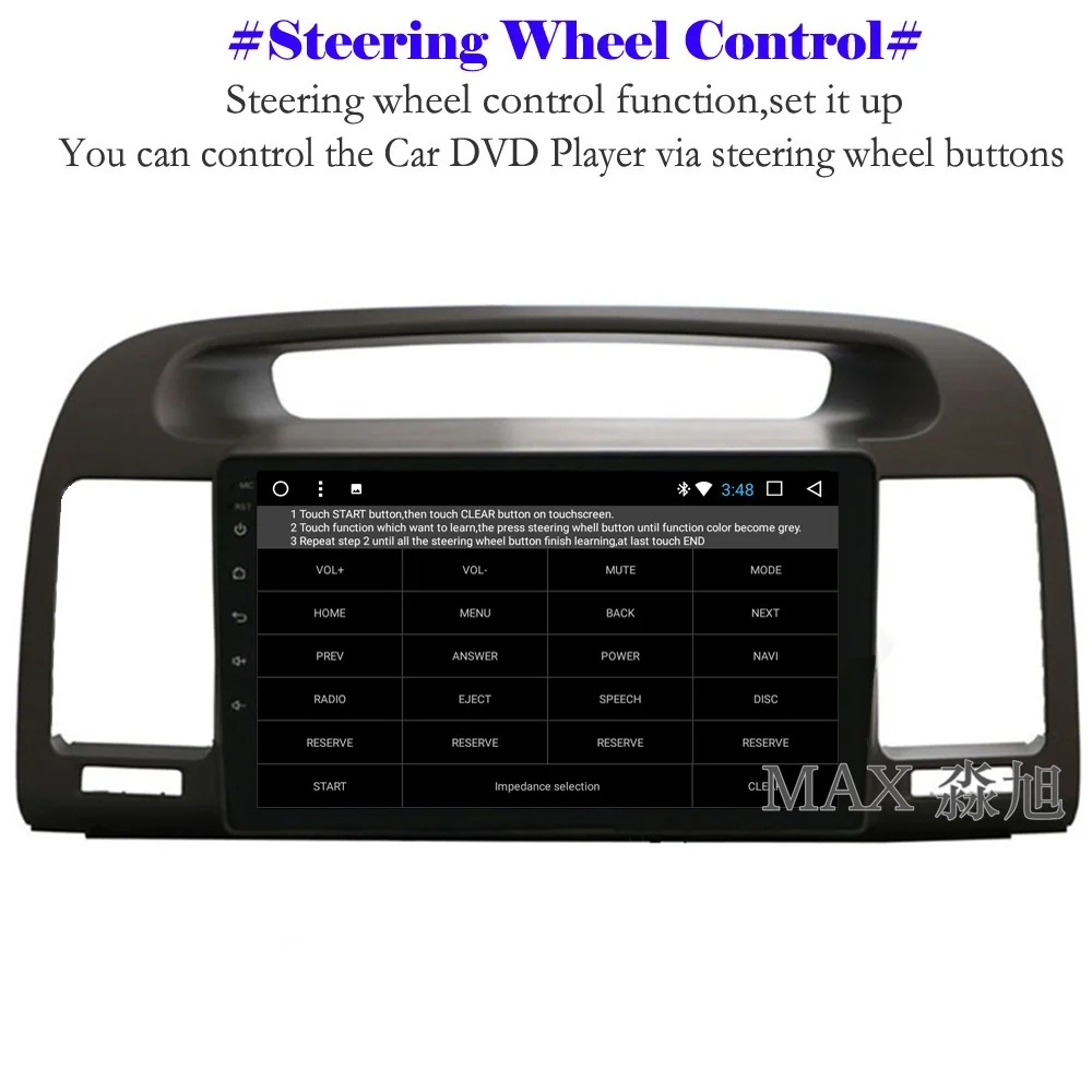 Clearance MAX GPS Navigation System 2G 32G Android 8.1 Car DVD Player for Toyota Camry 2002 2003 2004 2005 2006 Car Radio RDS 4G/WiFi SWC 5