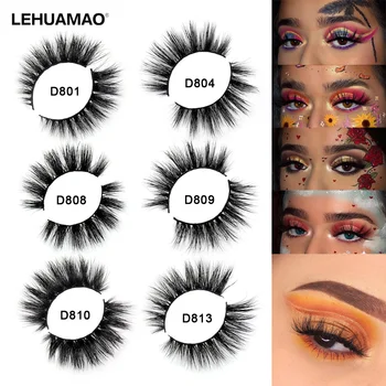 LEHUAMAO Mink Eyelashes 3D Mink Lashes Thick HandMade Lash Fluffy Light Lashes Cruelty Free Mink Lashes False Eyelashes Makeup lehuamao mink eyelashes 3d mink false eyelashes handmade mink collection 3d dramatic lashes 50 pairs eyelash extension free dhl