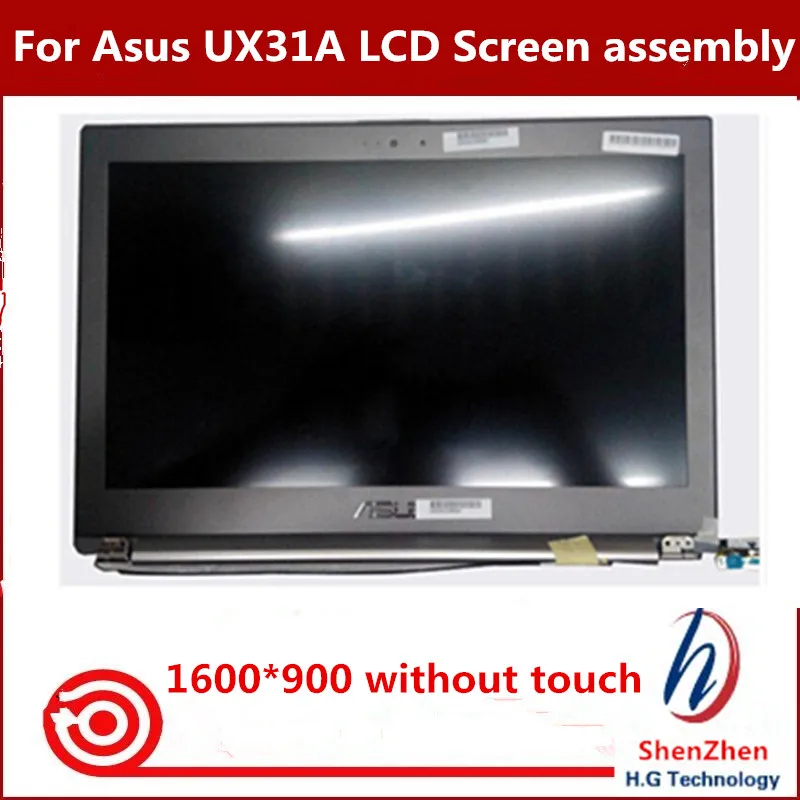

Free shipping Gread A+ LCD Assembly For Asus UX31A LCD screen Display Assembly 13.3" 1600*900 Fully Tested without touch