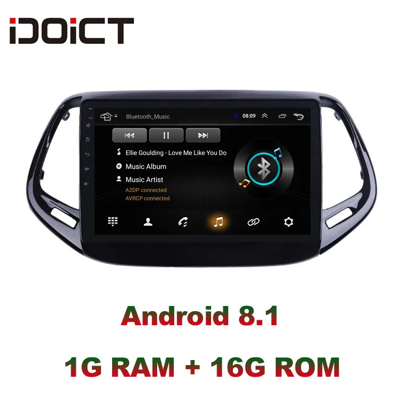Sale VenusSR Android 8.1 2.5D car dvd For JEEP Compass Patriot  Radio 2017 multimedia  GPS Radio stereo gps navigation 1