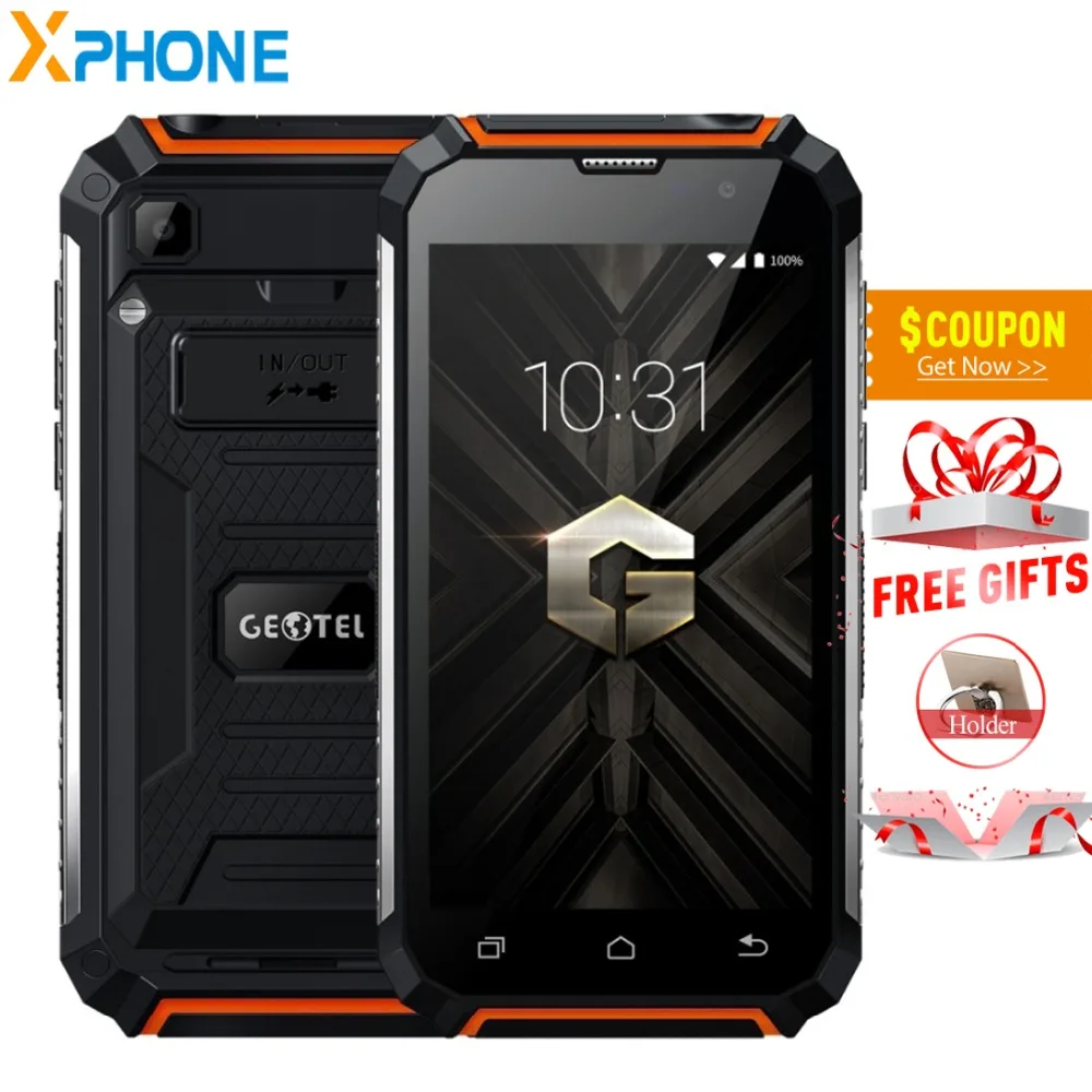 Geotel G1 смартфон с 5 дюймовым дисплеем четырёхъядерным процессором MTK6580A ОЗУ 2 Гб ПЗУ