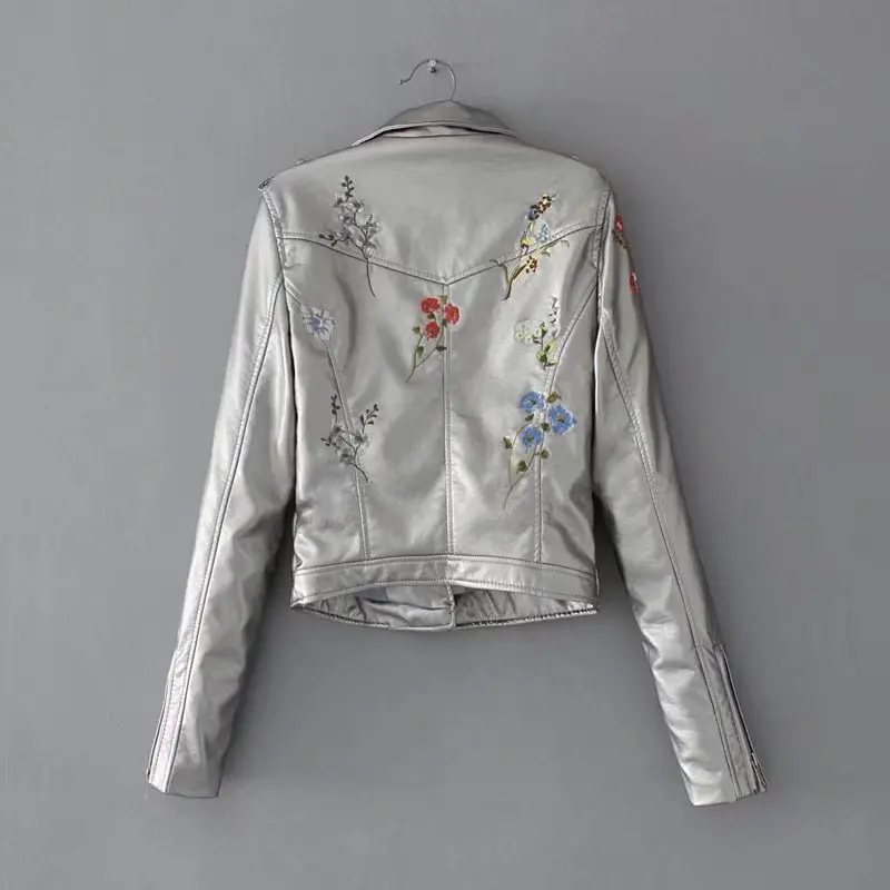 Giacca amp; Cappotti Cielo colore Del Della Cappotto Ricamo Base Il Casuale bright Donne Delle Grigio grigio Rosa Nero Bomber Lady Leather Di Inverno Sportiva Femminile Tuta colore Giallo borgogna Pink Jacket Faux Breve azzurro Rivestimento vRwnqP