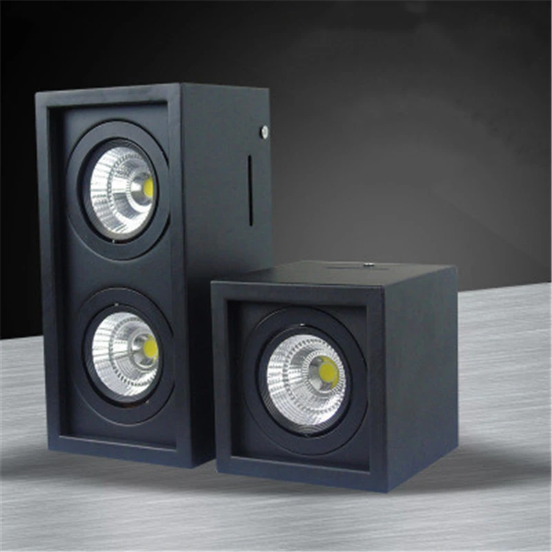 

10X DHL Surface Mounted 4 azimuth adjustment LED COB Downlights 85-265V 7W 10W 15W 14W 20W 30W LED Ceiling Lamp Spot Light