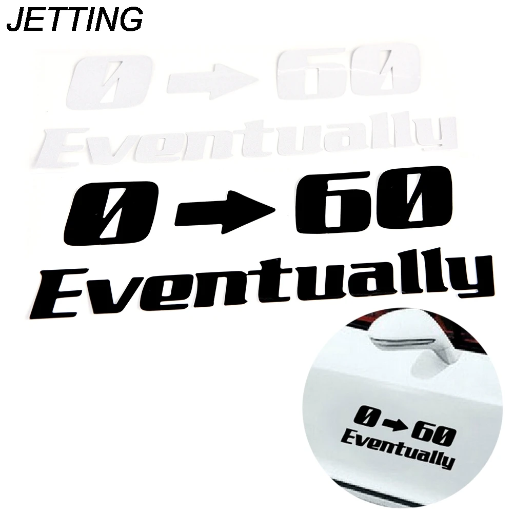

JETTING Car Styling Sticker on Car Reflective Waterproof Vinyl 0-60 Eventually Sticker Accessories for Mazda Cruze Peugeot