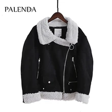 Новая женская модная короткая шуба из искусственного меха, хлопковая теплая куртка на молнии с открытым карманом