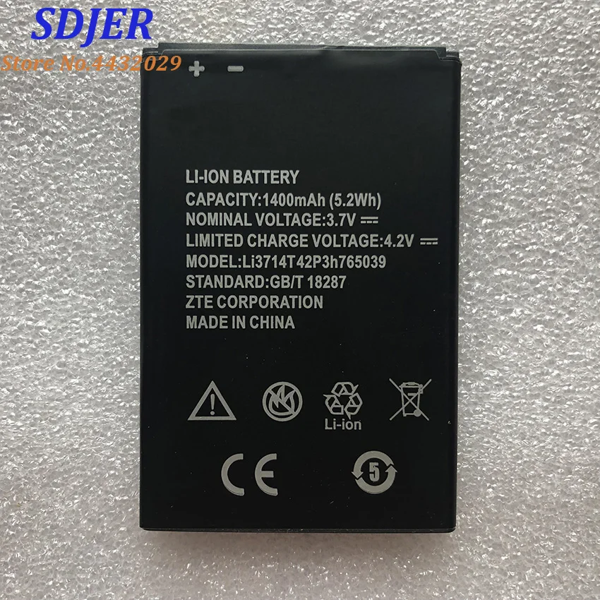 Новый Li3714T42P3h765039 1400 mAH Перезаряжаемые Оригинальный аккумулятор для ZTE Blade A3 T220 AF3 T221