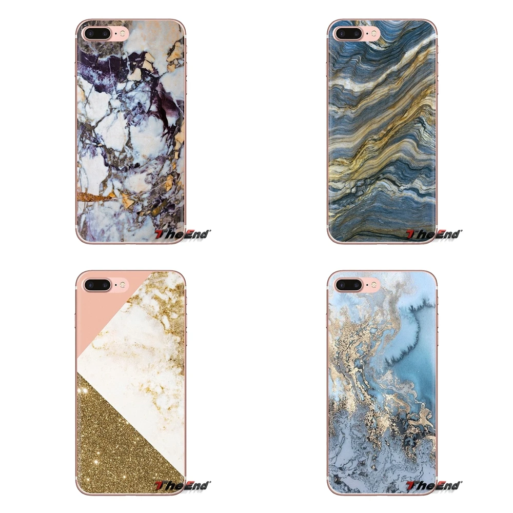 Soft Transparent Cases Covers Black gold Marble Stone For Samsung Galaxy J1 J2 J3 J4 J5 J6 J7 J8 Plus 2018 Prime 2015 2016 2017 |