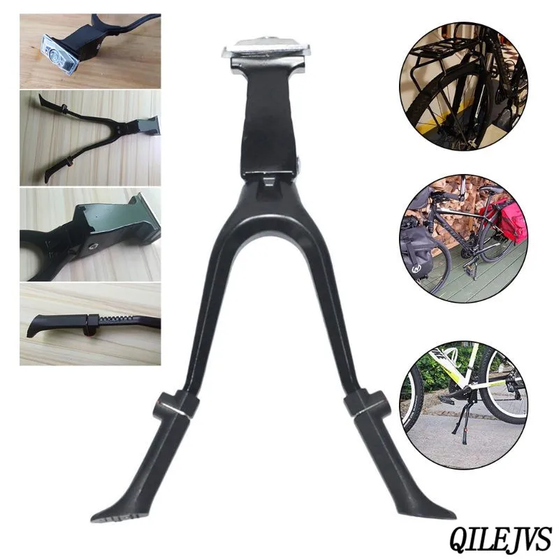

Bike Kickstand Double Leg Bicycle Foldable Adjustable Center Mount Mount Bicycle Stand Fits 26" and Above for Bicycle Road Bike