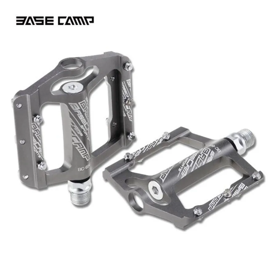 titanium Велосипед BATFOX педали mtb герметичный дизайн Алюминиевый сплав педалей bicicleta велосипед mtb pegali mtb pegale velo Размер: 100 мм* 90 мм - Цвет: titanium