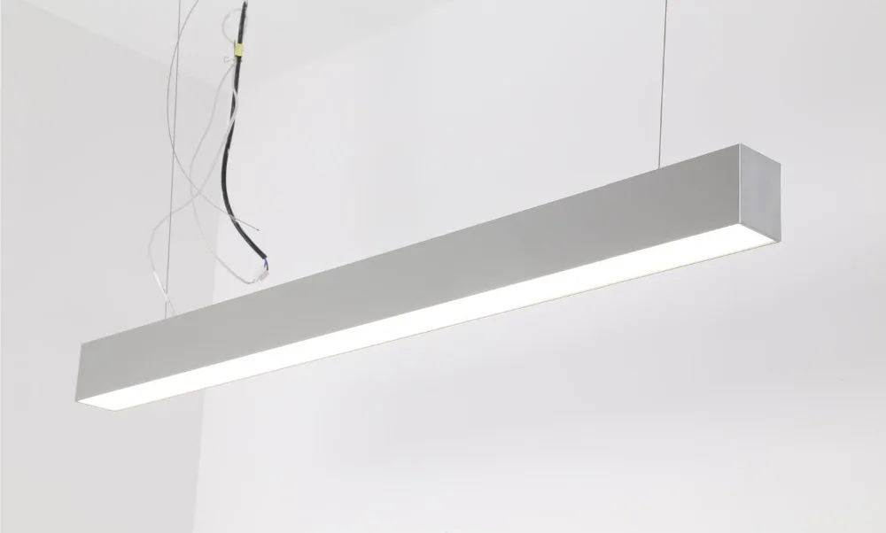 Emissor de Luz o Envio Gratuito de Escritório Interior Diodo Linear 20 w 40 w 50 w 60 w Superfície ou Suspender Montado Levou Linear Luz Highbay 4 Luzes LED p bar