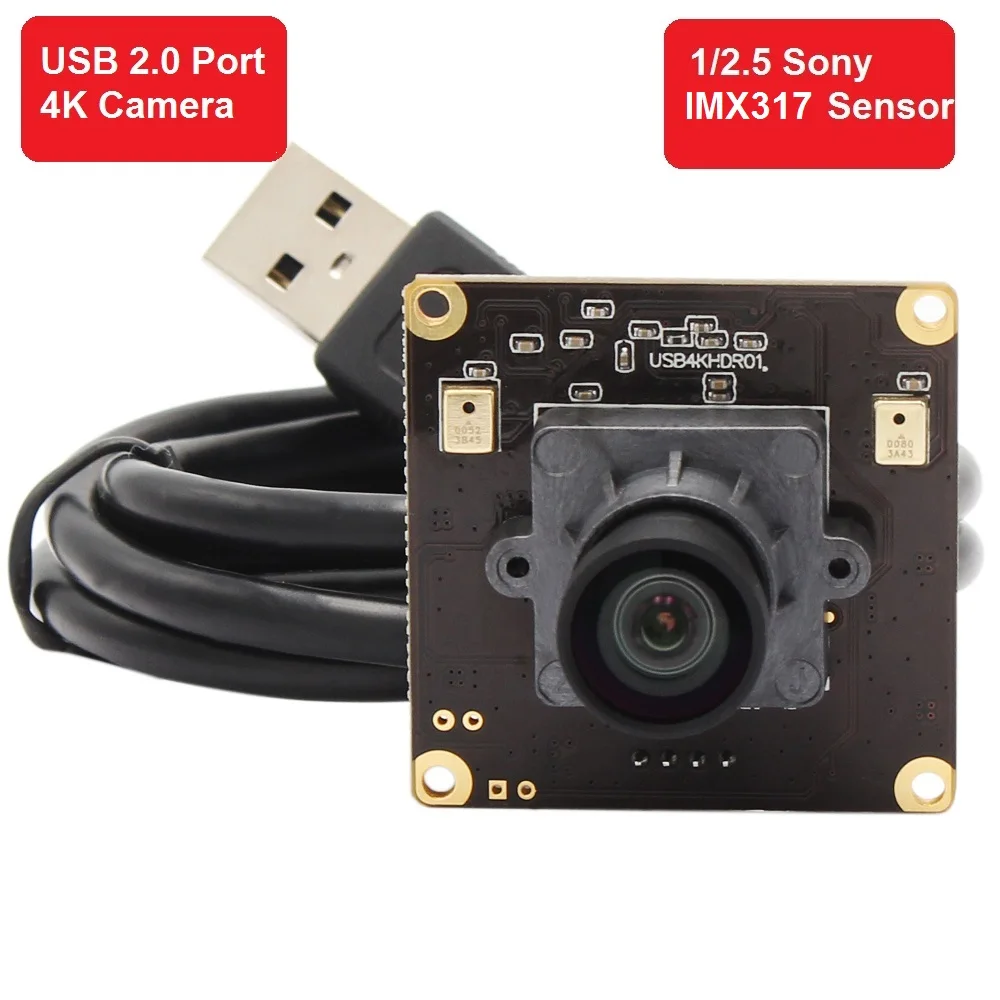 4K USB модуль камеры SONY IMX317 (1/2. 5 ”) веб камера плата для безопасности CCTV