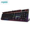 Teclado mecánico Rapoo V500PRO 104key, teclado USB para juegos por cable con retroiluminación de 7 colores para ordenador de sobremesa, ordenador portátil, Gamer ► Foto 1/6