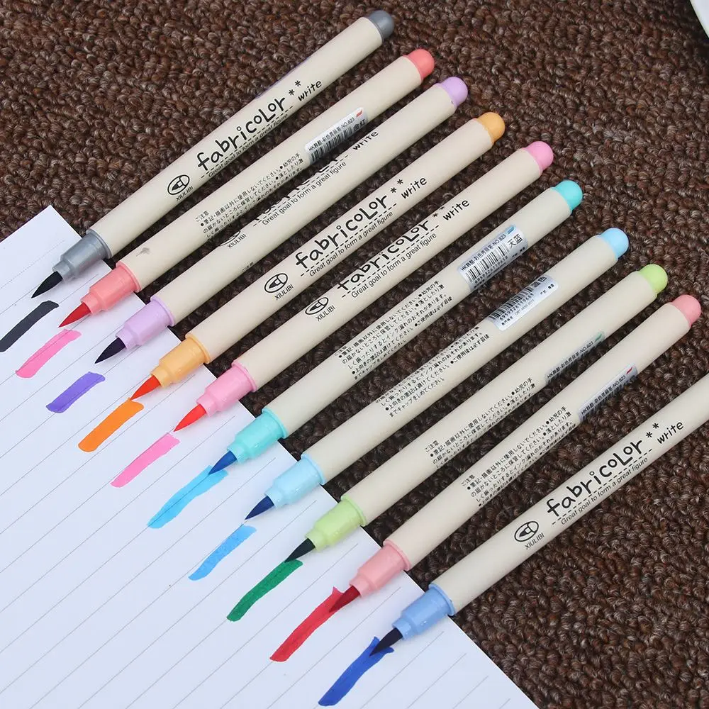 10 pcs Fabricolor touch write brush pen Color Calligraphy marker pens set Chinese Stationery Drawing art School supplies 10 pcs Fabricolor touch write brush pen Color Calligraphy marker pens set Chinese Stationery Drawing art School supplies