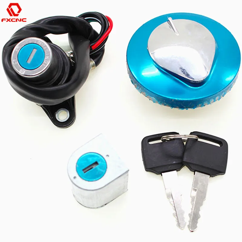 Motorcycle Ignition Switch Fuel Gas Cap lock+ Ignition Switch lock+