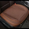 Cojín 3D para asiento de conductor, almohadilla de silla de coche, cubierta de asiento delantero de cuero de lino, Protector de asiento de coche, accesorios interiores transpirables ► Foto 2/3