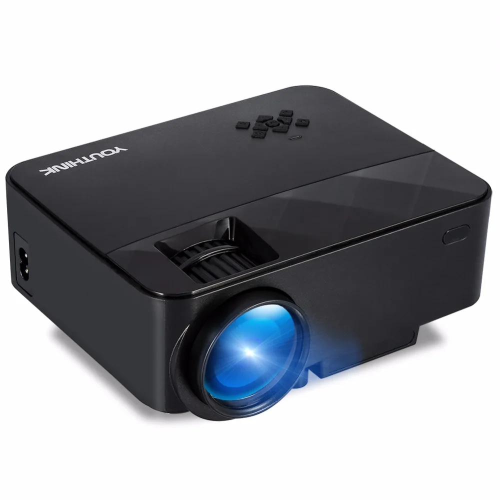 LED Video Projector Support 1080P Mini Portable for PC