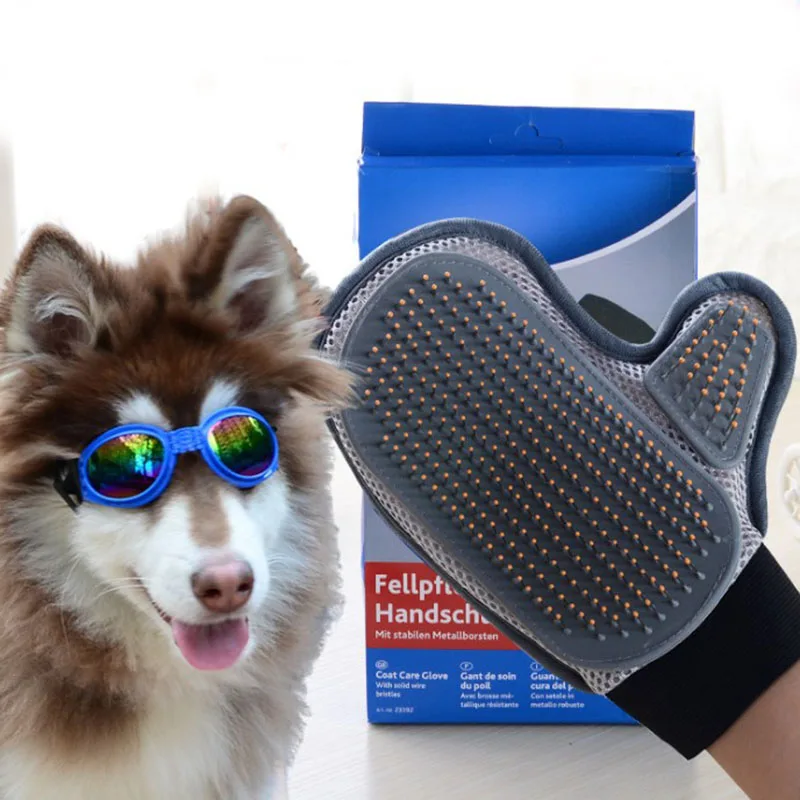 Pet Grooming Glove For Animal Dog Hair Brush Comb anticarapki Glove For