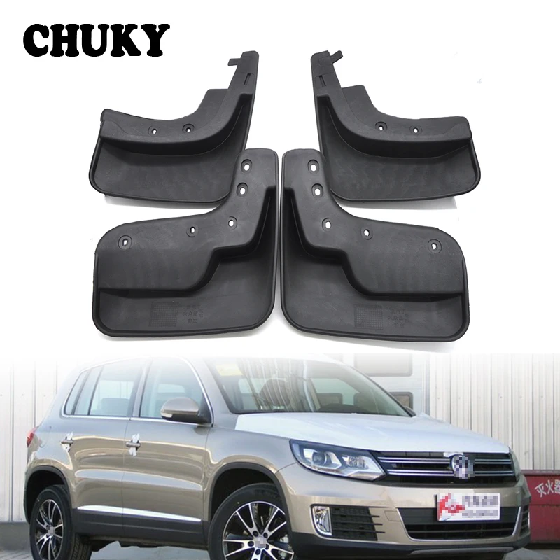 CHUKY Car Front Rear Mudguards PVC For Volkswagen VW Tiguan Accessories
