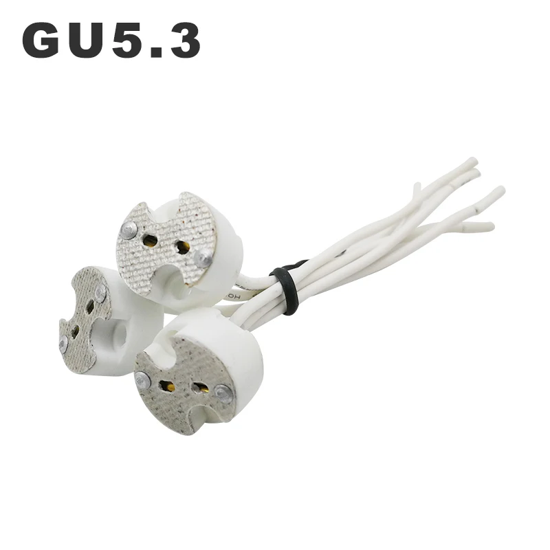 5 шт./лот G5.3 керамический держатель света GU5.3 патрон лампы MR11 MR16 основа для ламп 7