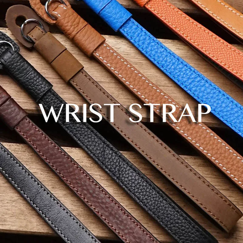 Roadfisher Genuine Real Leather Camera Wrist Belt Strap For Canon Nikon