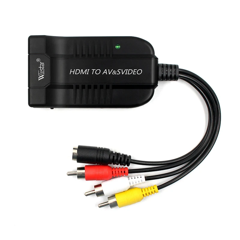Адаптер Wiistar HDMI штекер AV CVBS S для видеоконвертера 1080P в композитный 3RCA адаптер