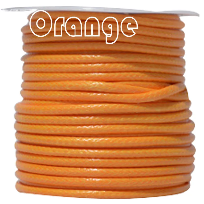 

100Yards/roll+2mm Orange Korea Cotton Waxed Wax Cord Corduroy Rope Cord Thread+Jewelry Bracelet Necklace String Accessories