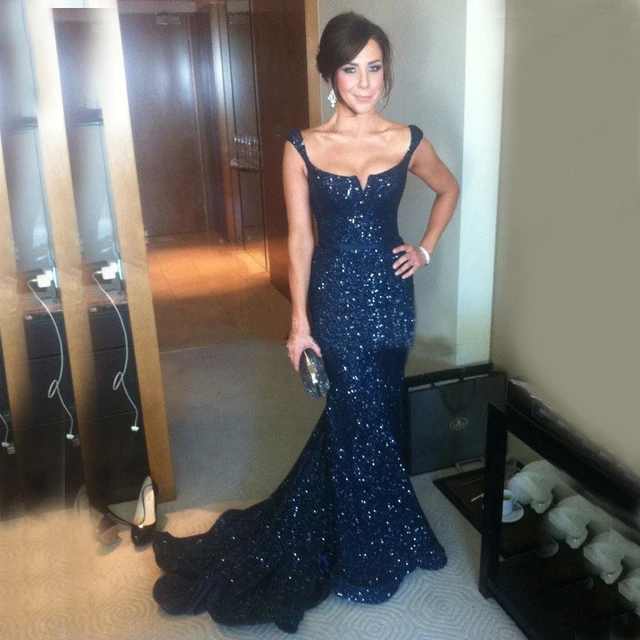 Cheap 2018 Sparkly Sequined Lace Mermaid Navy Blue Long Prom Bridesmaid Dresses Customized Plus Size dress Cheap 2018 Sparkly Sequined Lace Mermaid Navy Blue Long Prom Bridesmaid Dresses Customized Plus Size dress