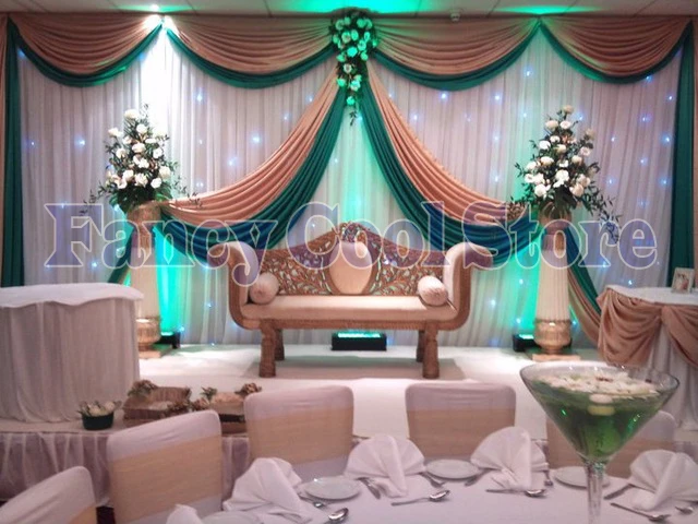 Luxury Wedding Backdrops Wedding Stage Drape Color Can Be Customed Stage Backdrops Wedding Stage Decoration Backdrop Wedding Decorative Decorativebackdrop Wedding Decoration Aliexpress