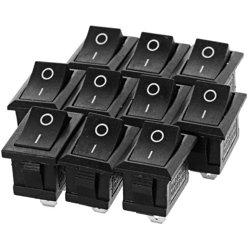 

Y1G 20pcs/lot 10*15mm SPST 2PIN ON/OFF G130 Boat Rocker Switch 6A/250V Car Dash Dashboard Truck RV ATV Home CE certification