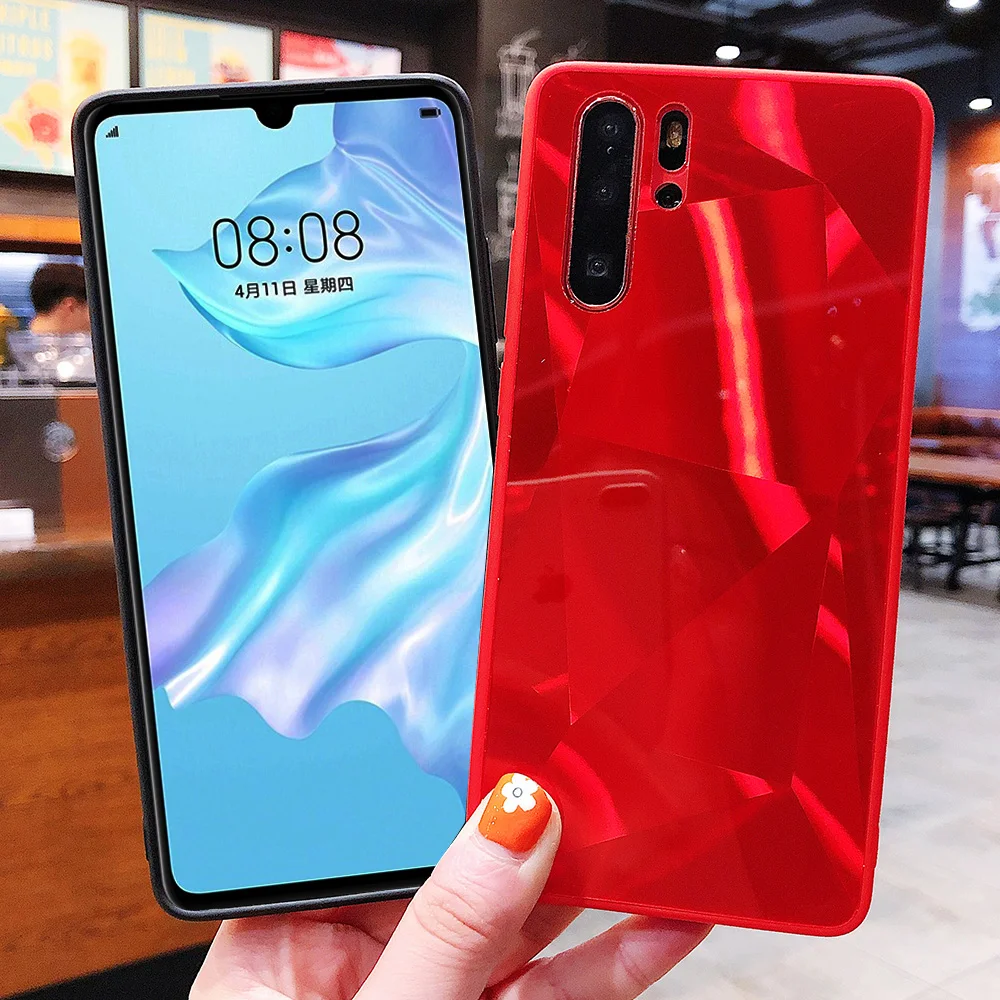 3D Алмазный чехол для huawei P30 Lite P30 Pro P20 Lite P Smart Honor 10 Lite Honor 8X Y6 чехол s голографическая Призма Лазерная крышка