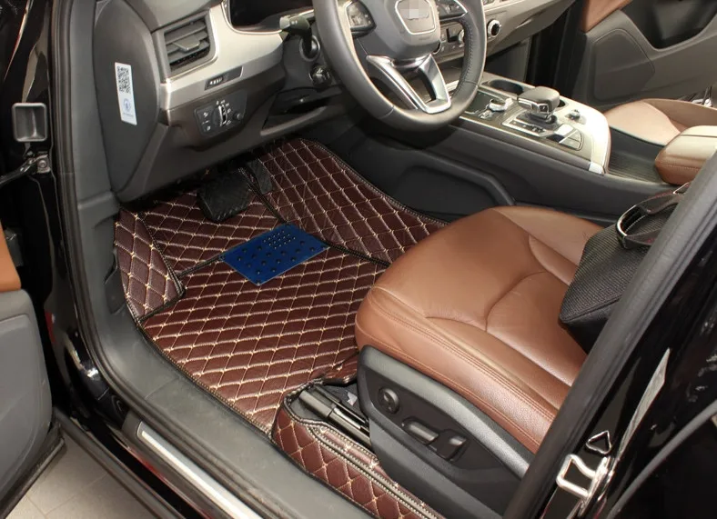 Top quality & Free shipping! Full set car floor mats for Audi Q7 7