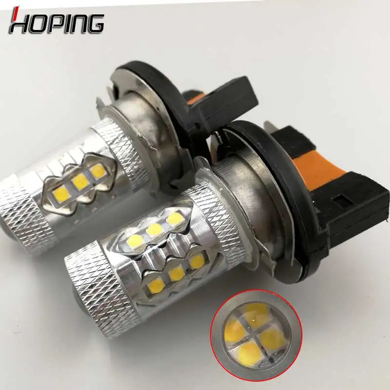 Hoping 2X H15 LED 80W Car Auto DRL Daytime Running Lights Fog Lamp